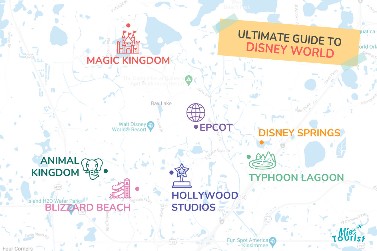 Ultimate Guide to Disney World MAP