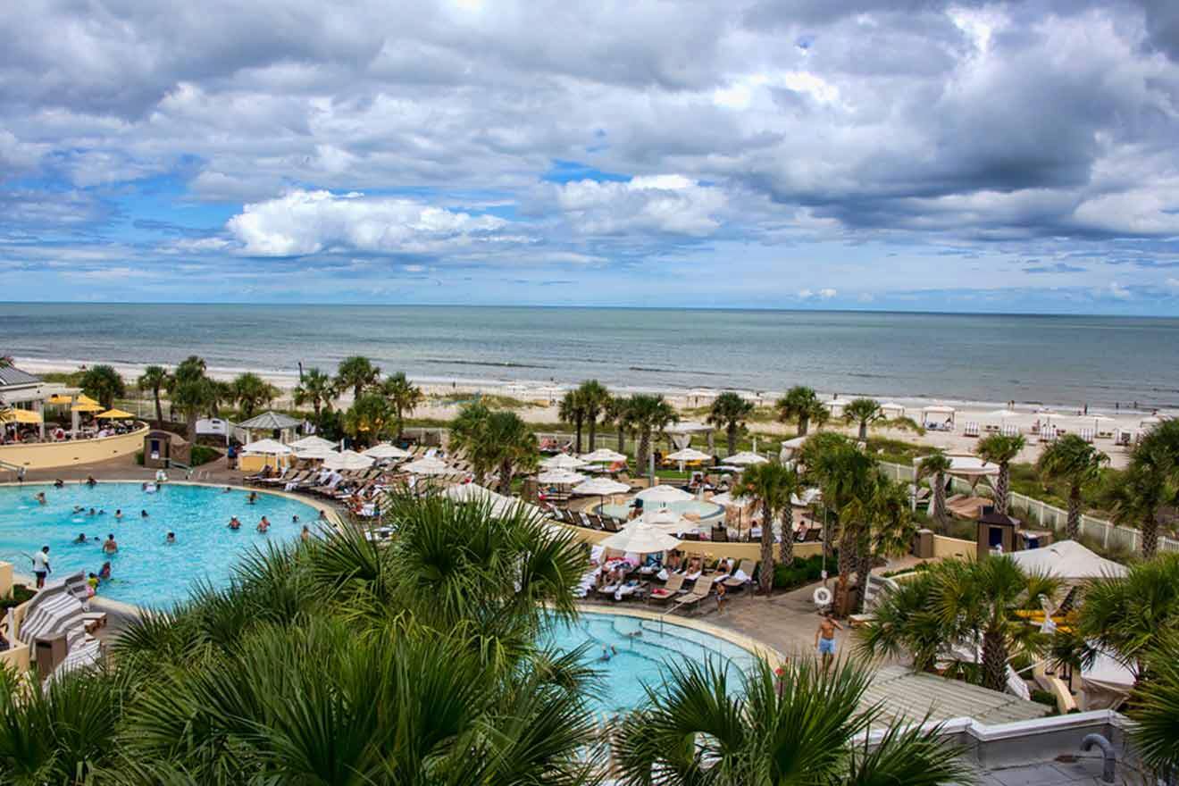 view over a resort in Amelia Island Florida