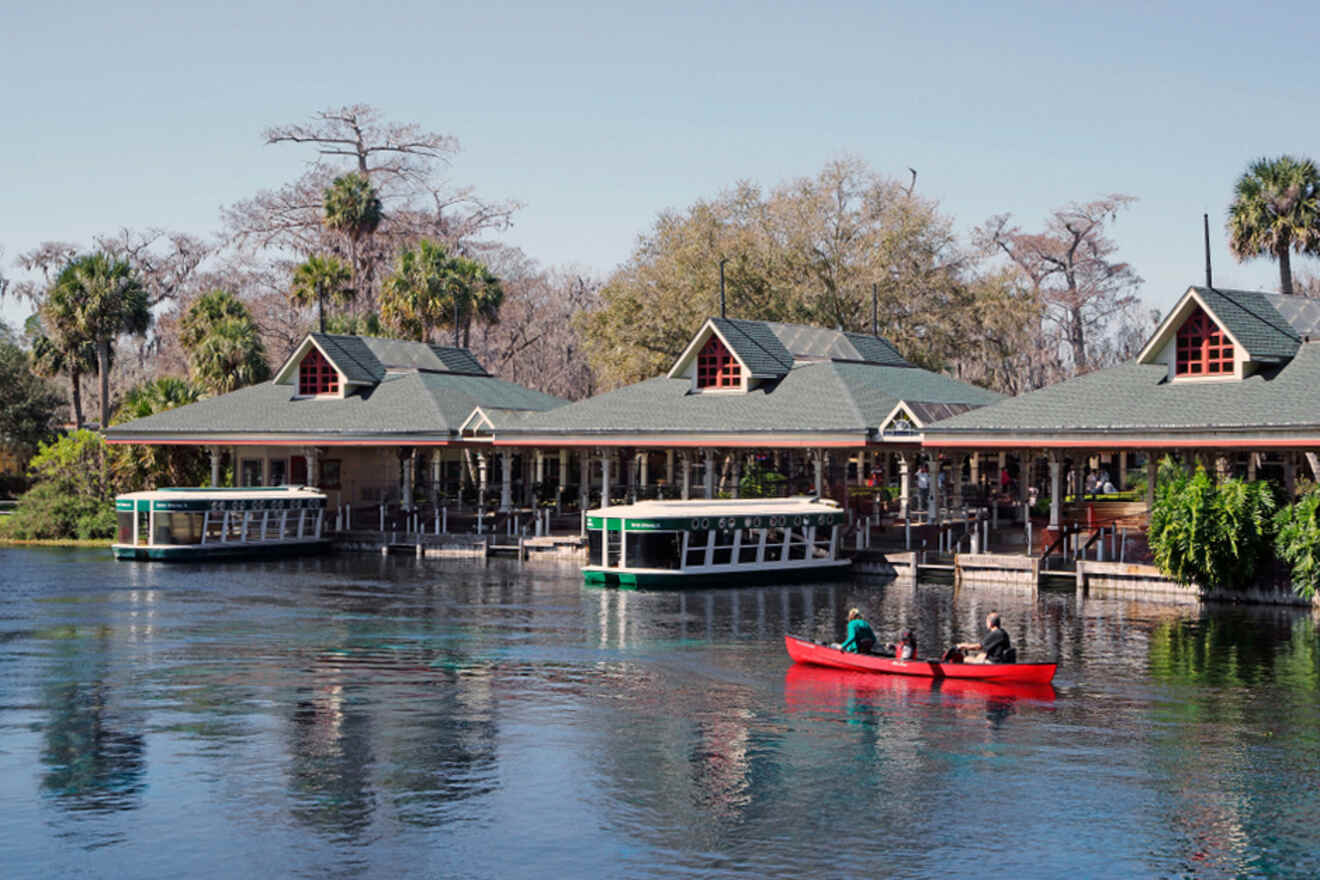 boats on the pier at Silver Springs State Park