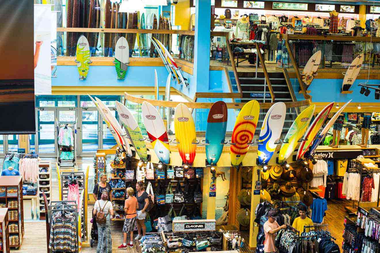 image from a surf shop