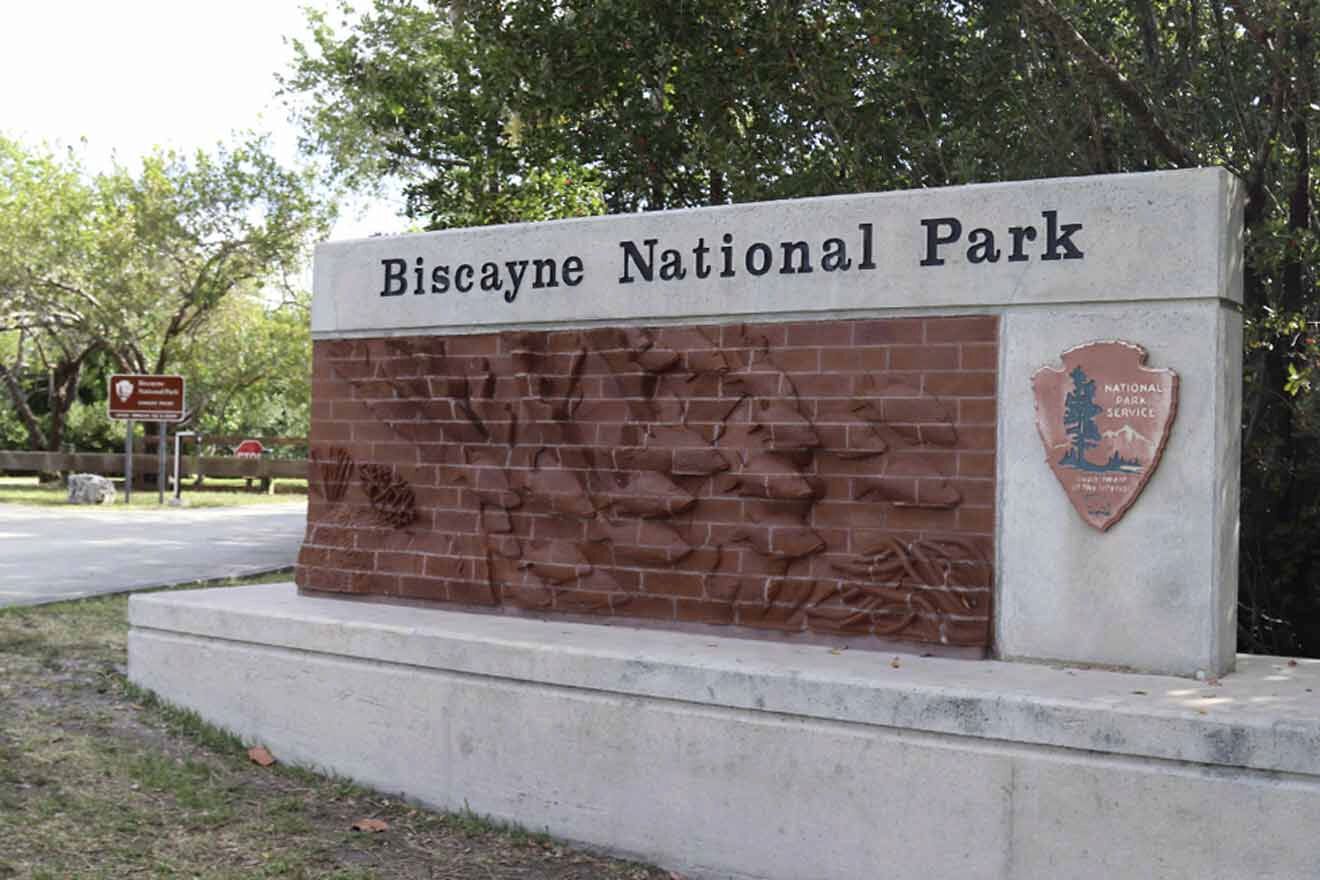 Biscayne National Park sign