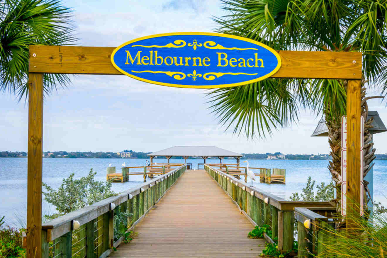 Melbourne Beach pier entrance