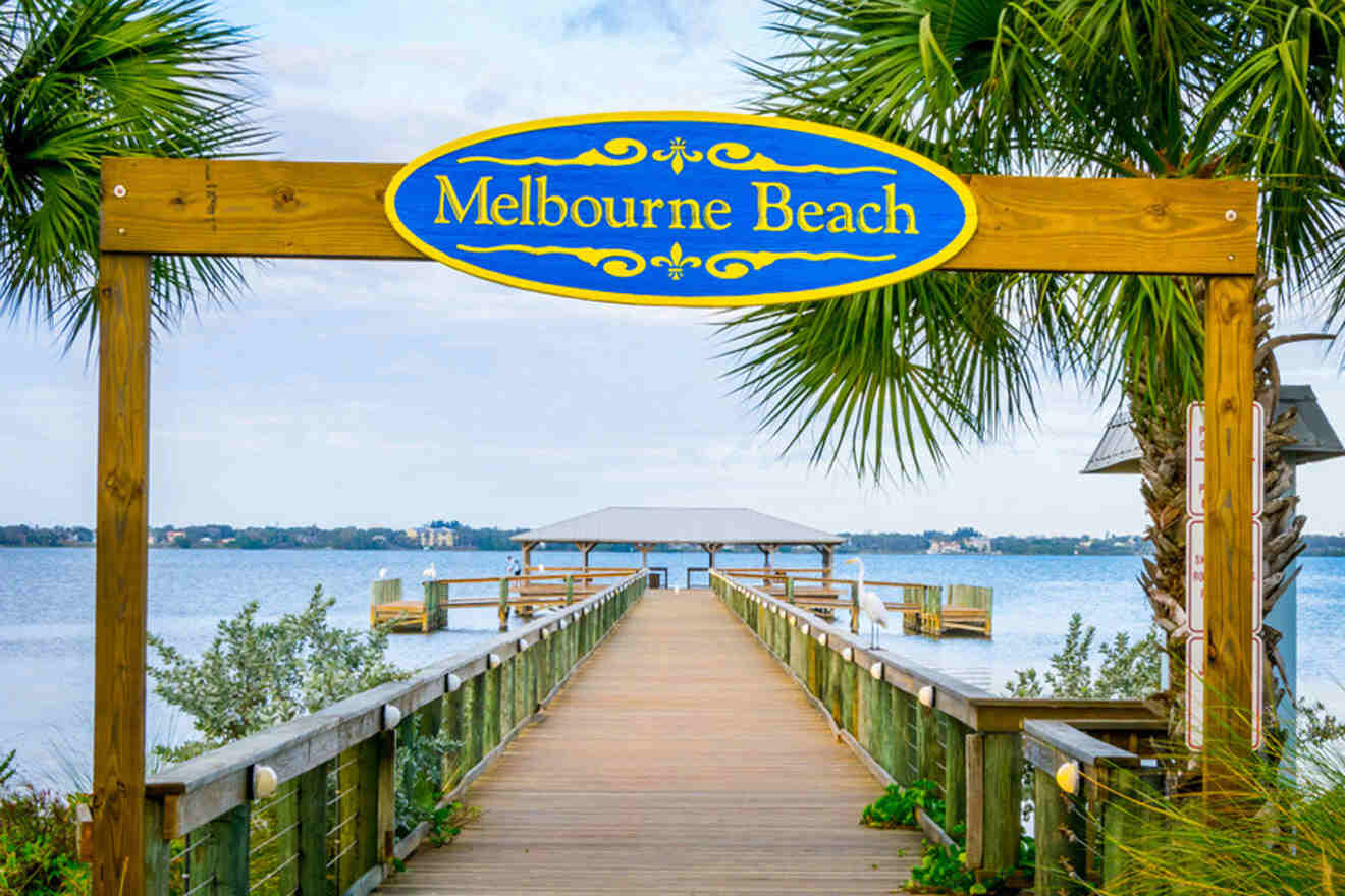 Melbourne Beach pier entrance 