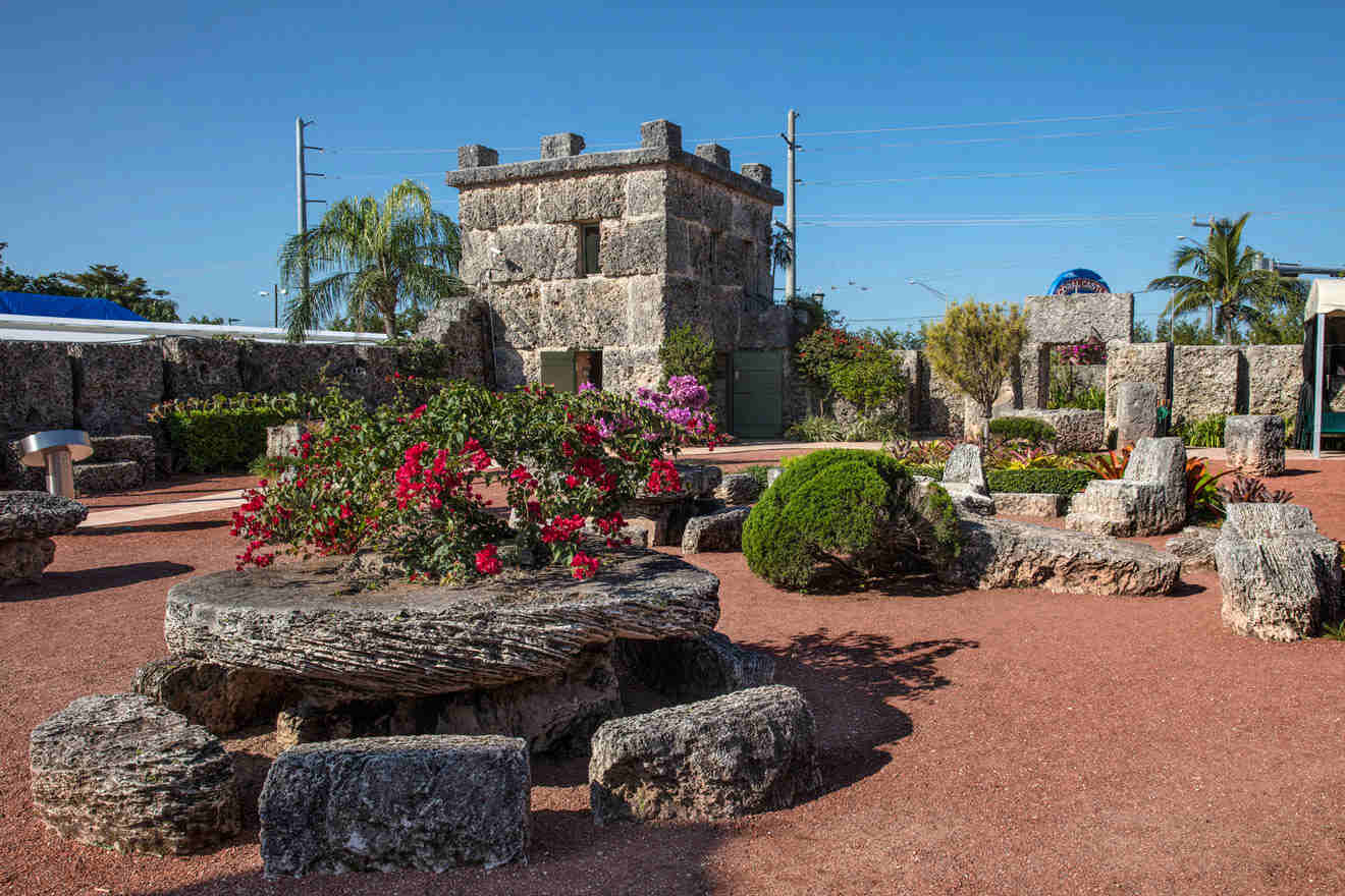 image of Coral Castle in the garden