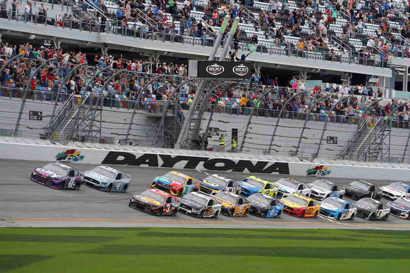 image from a race at Daytona International Speedway