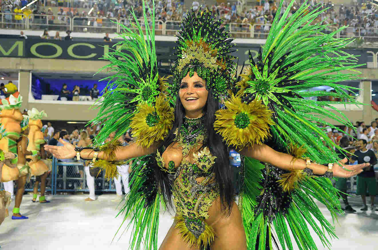 dancer at Samba schools - Rio de Janeiro carnival