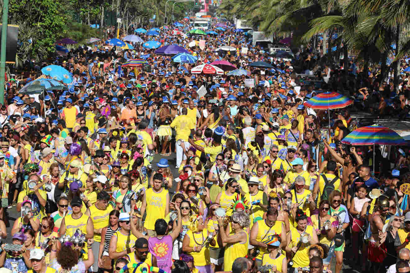 blocos - street parties at Rio de Janeiro carnival