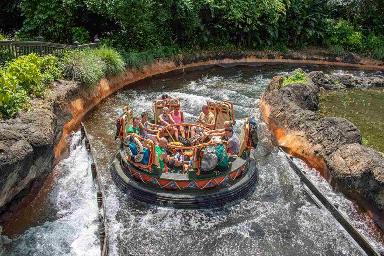 people having fun kali river rapids animal kingdom