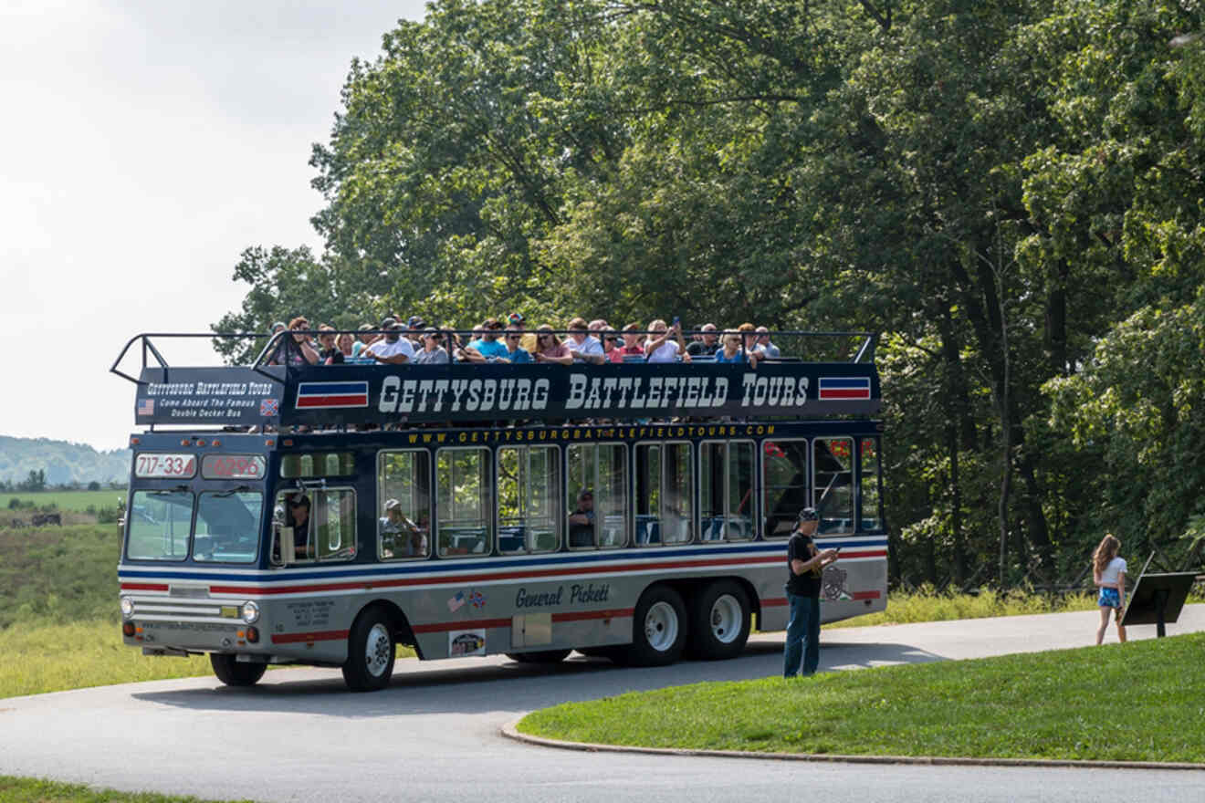 tour bus on the road