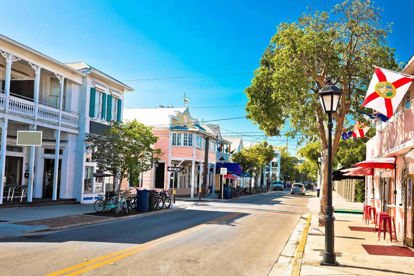 A street in Key West