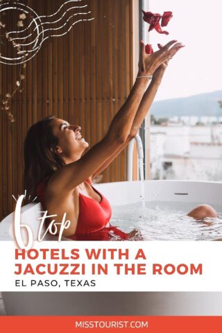 woman in a jacuzzi in the room