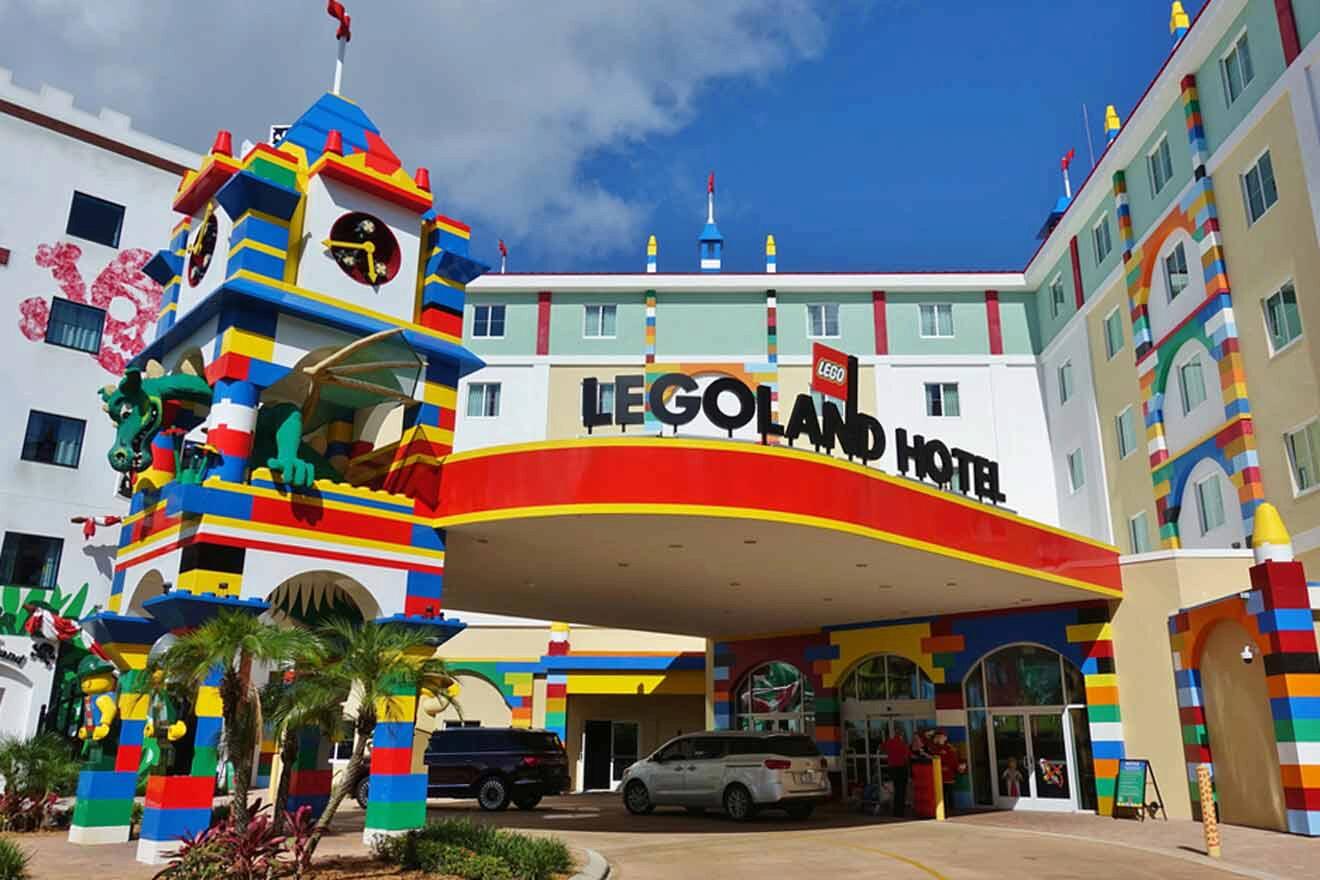 legoland hotel entrance and details