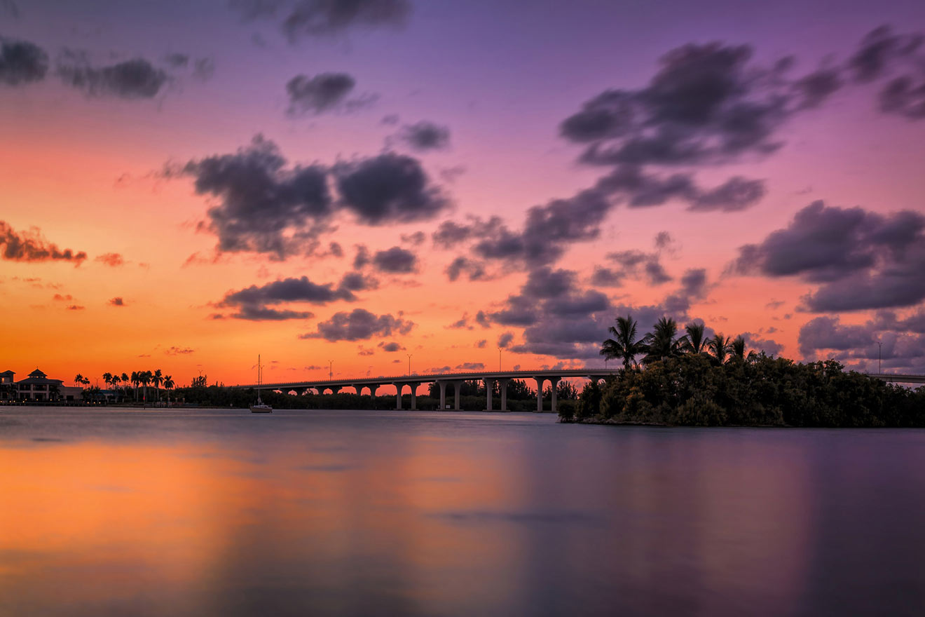 sunset at the beach