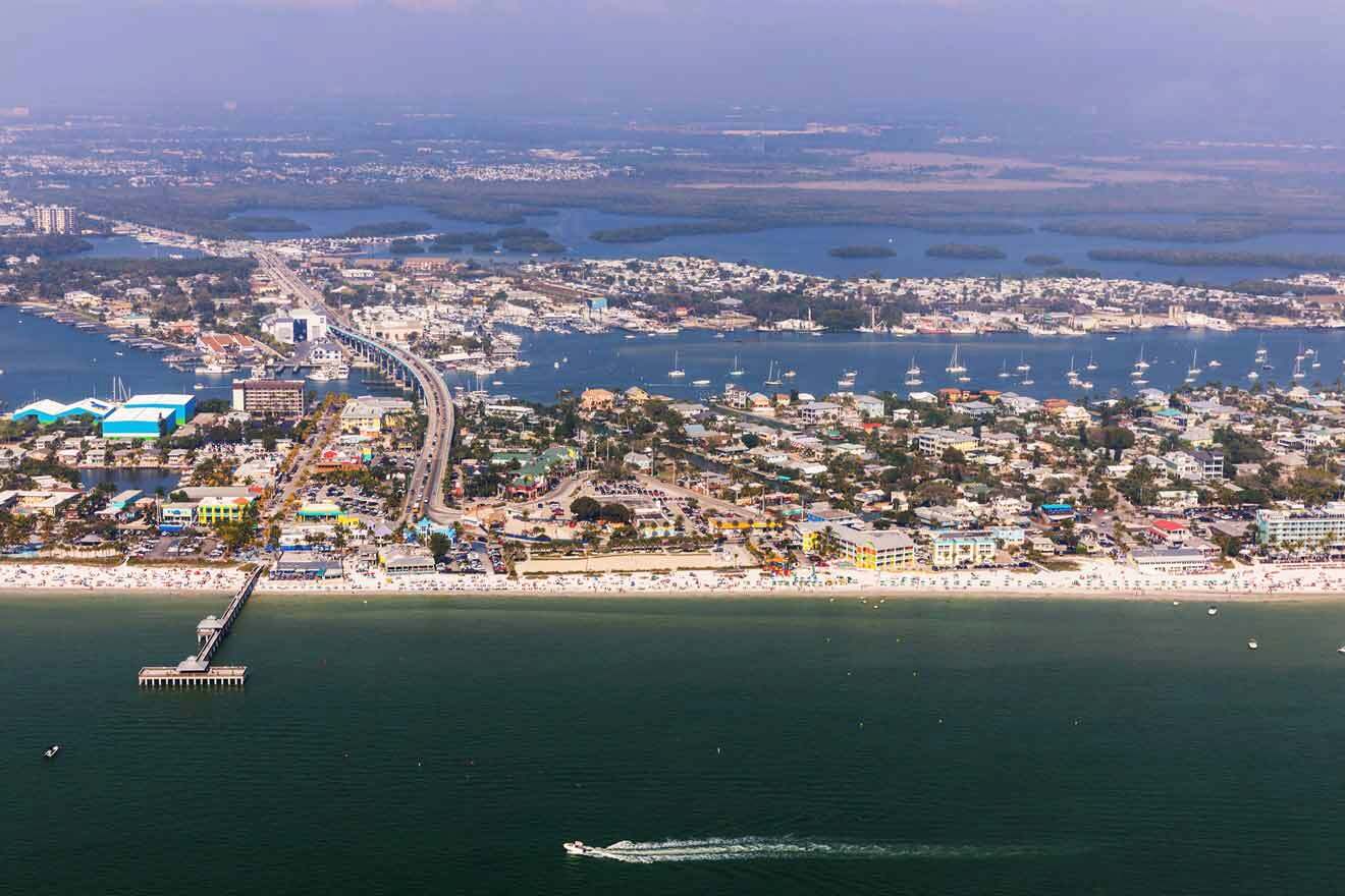 aerial view over Fort Myers
