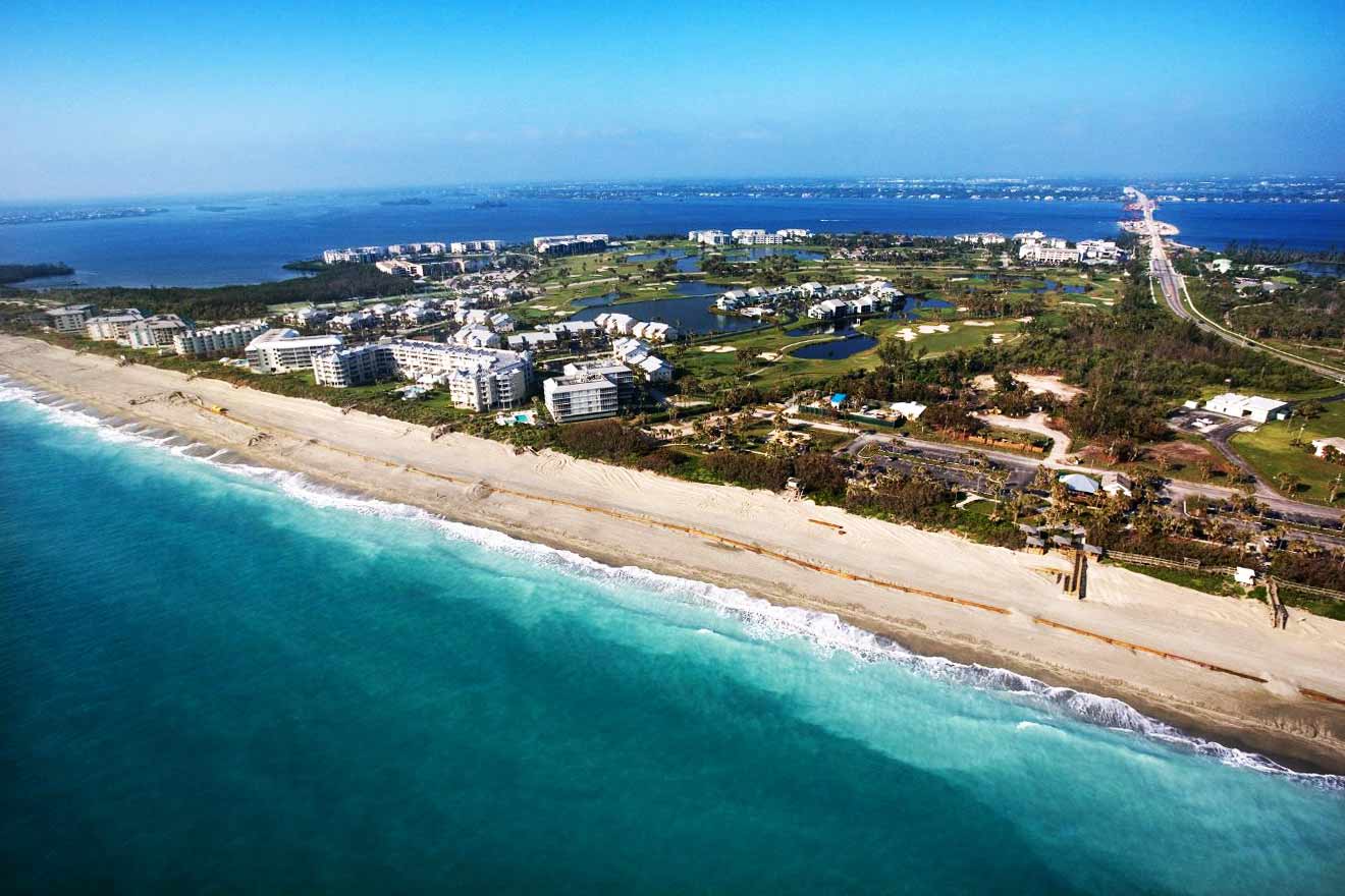 aerial view over Vero Beach 