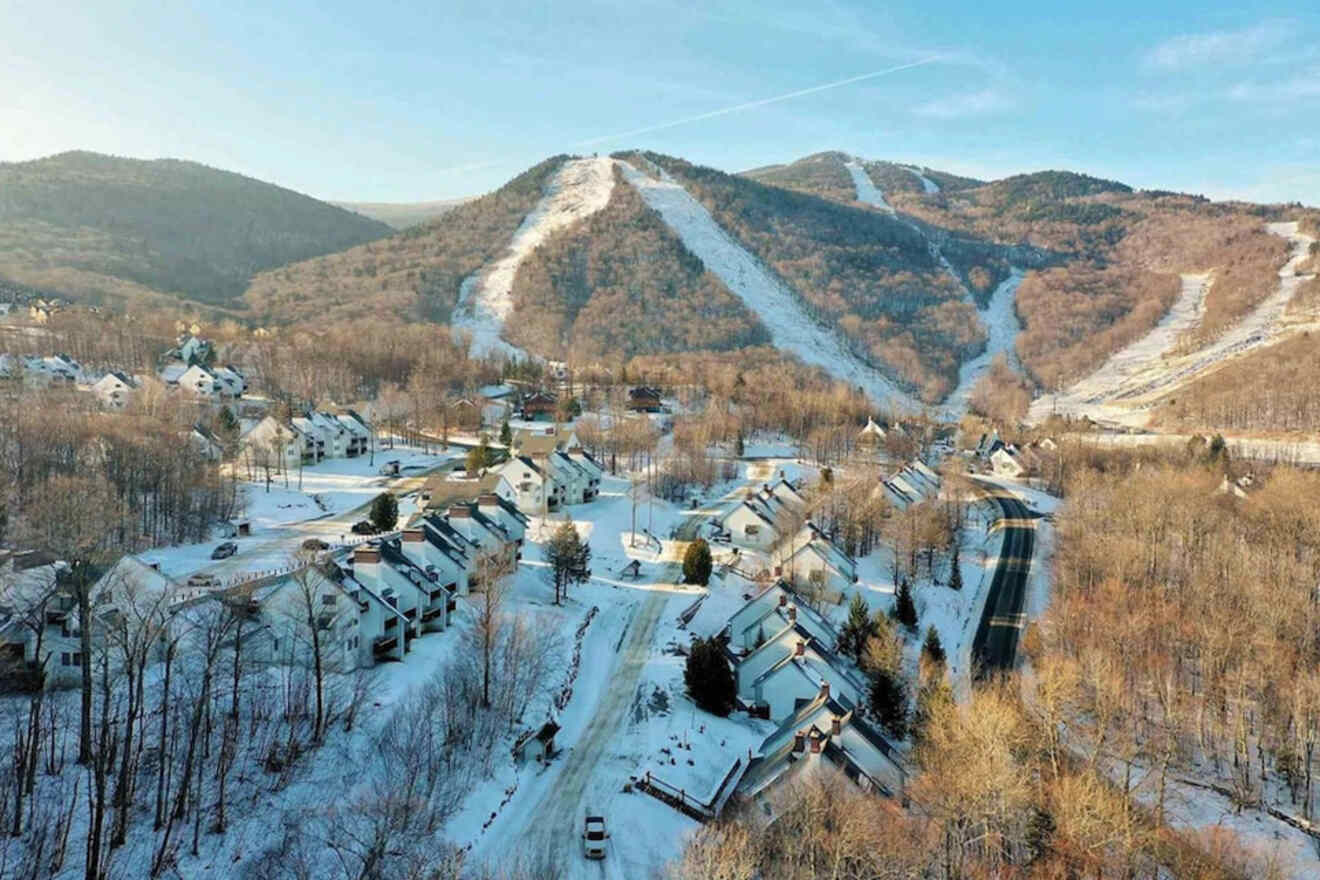best Vermont ski in ski out cabins for family