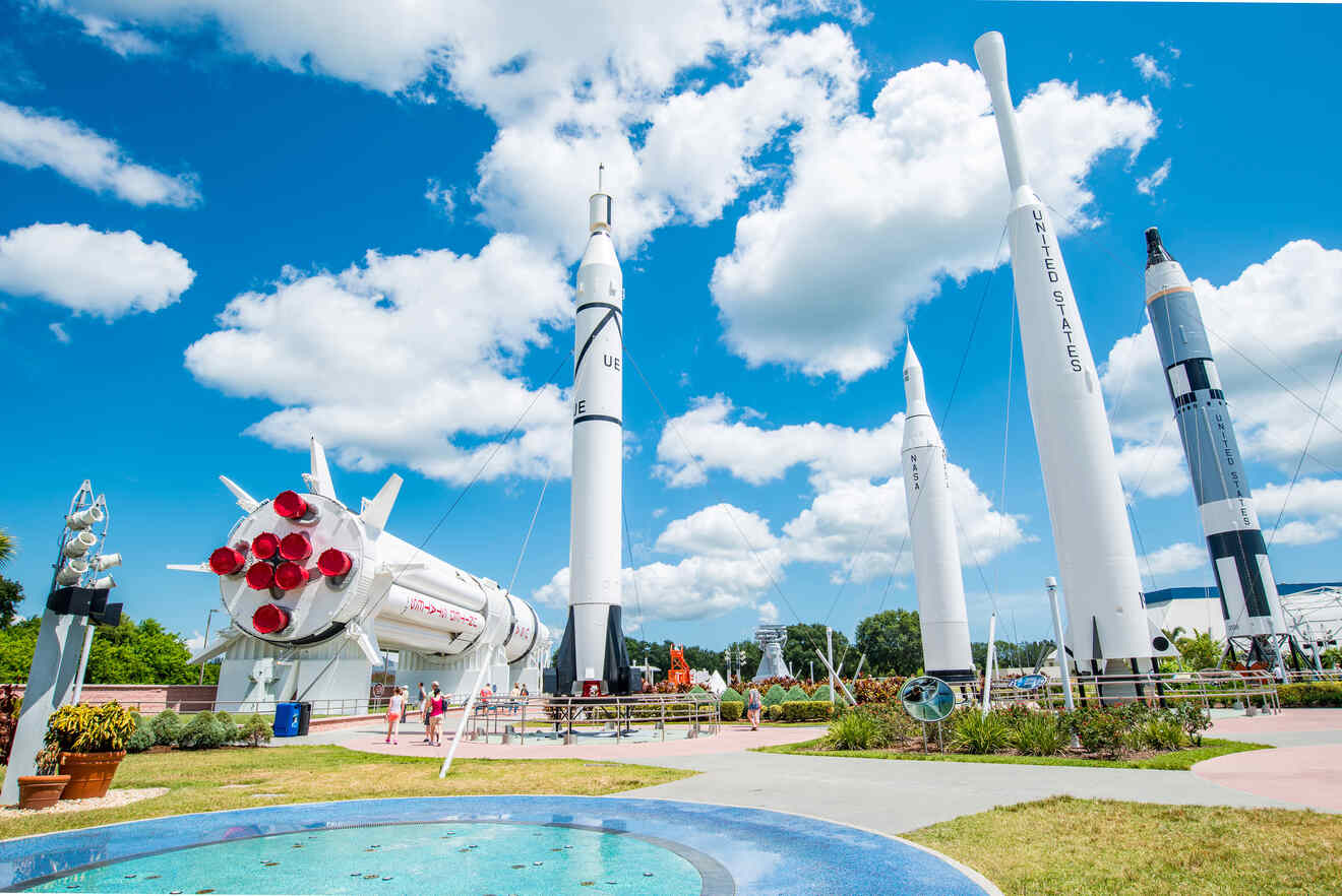 Rocket ships at Kennedy Space Center 