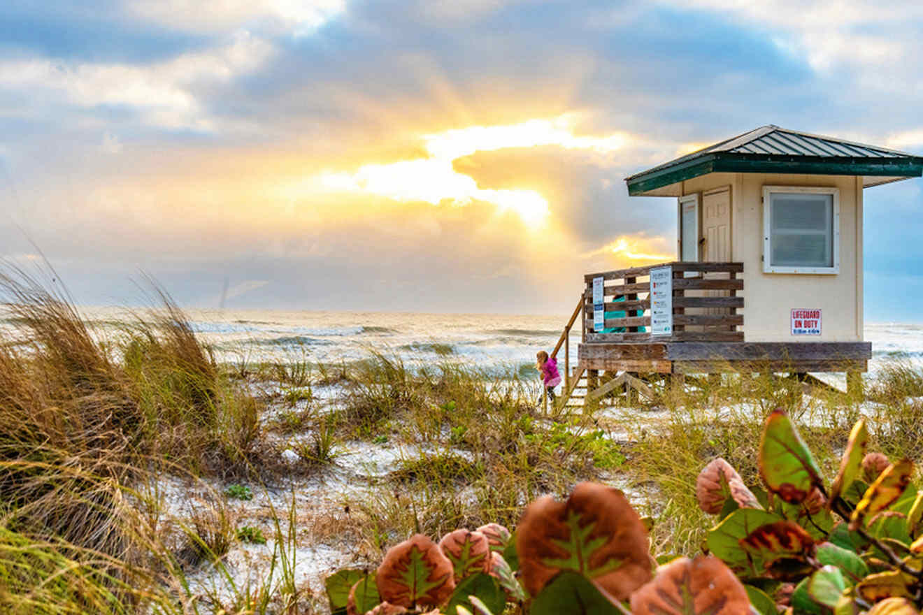 lifeguard house on the beach