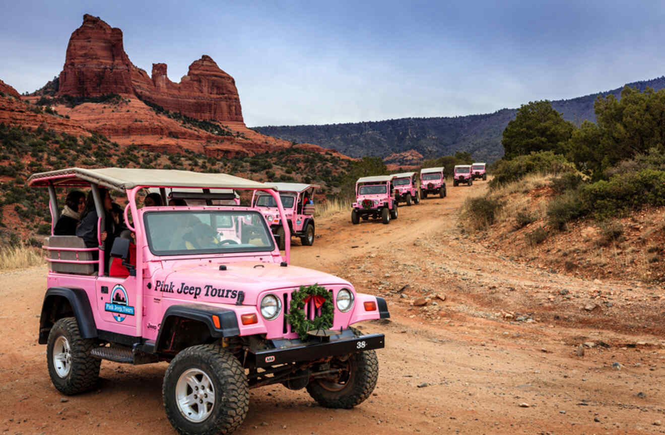 A jeep in the Sedona vortex sites