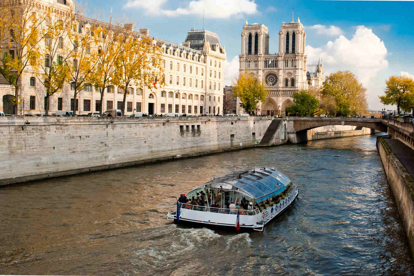 cruise boat on Seine