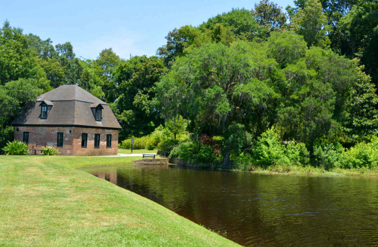 A cottage near the water at Middleton Place