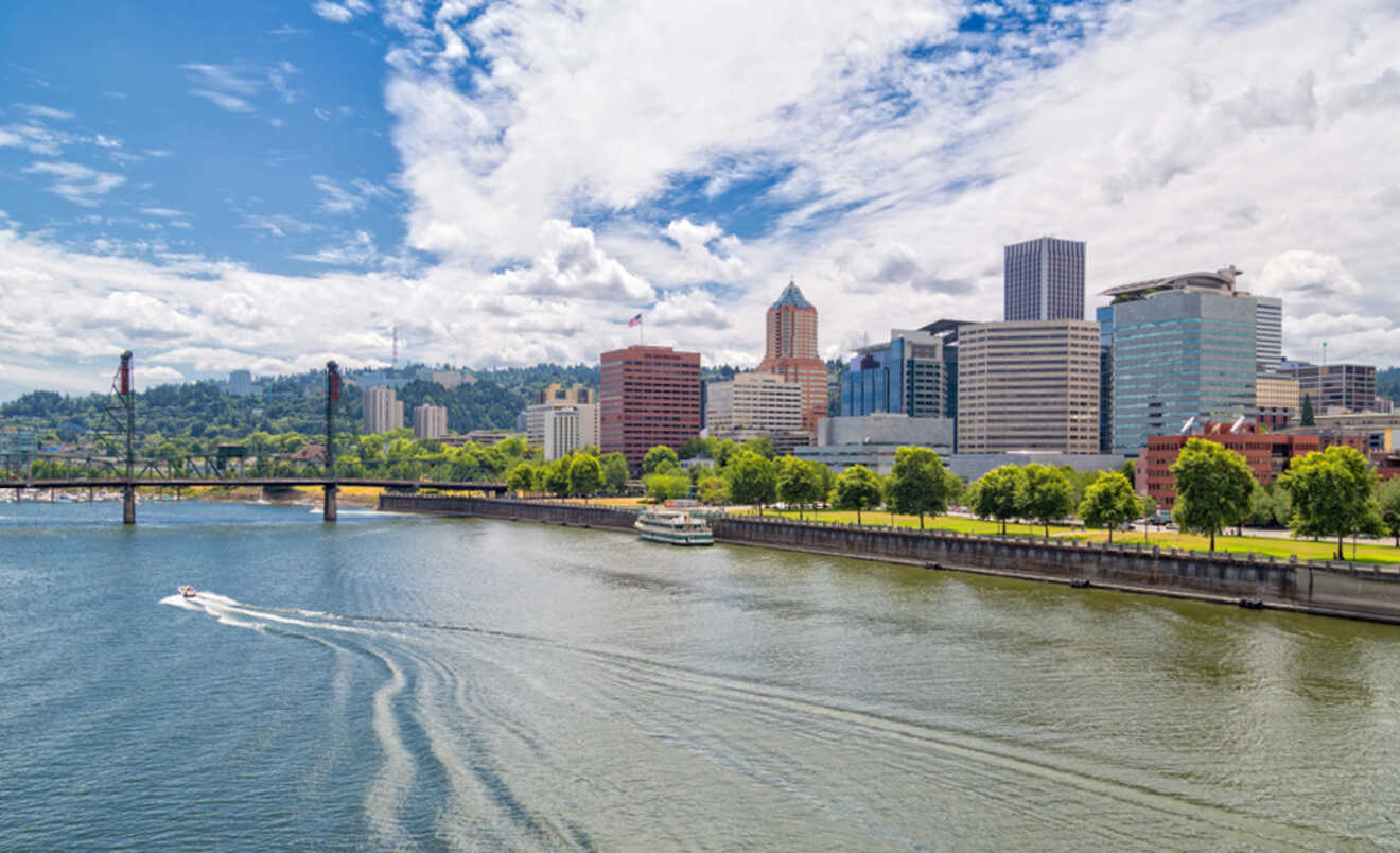 View of Portland from the water