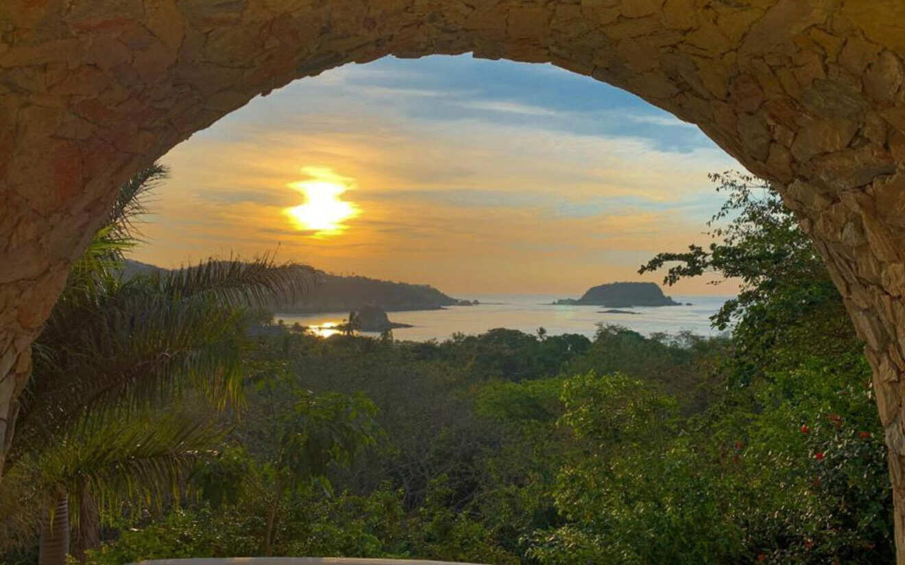 Sunset in Huatulco Mexico