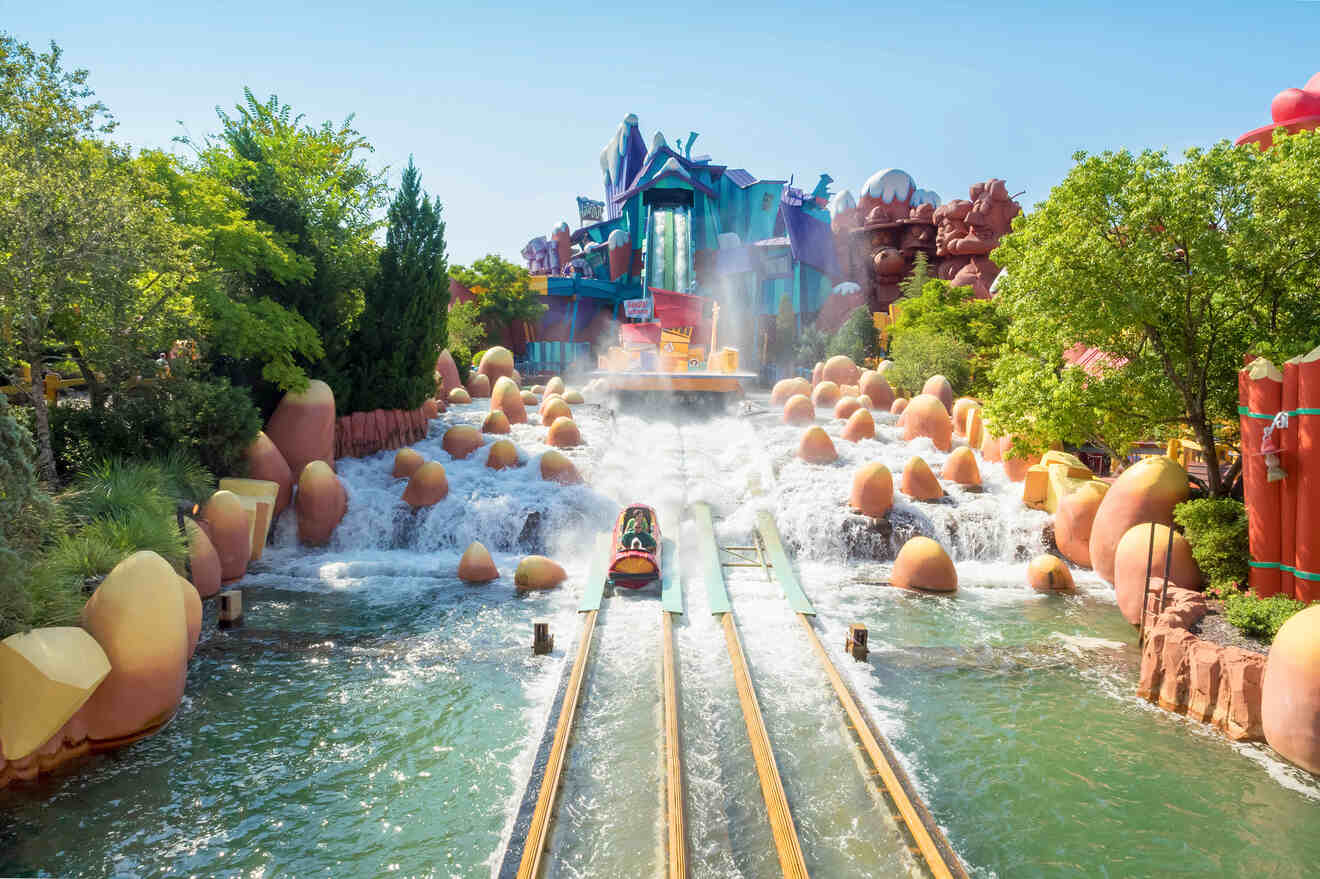 Dudley Do-Right's Ripsaw Falls water ride