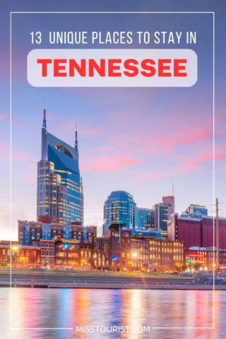 Tennessee downtown skyline sunset