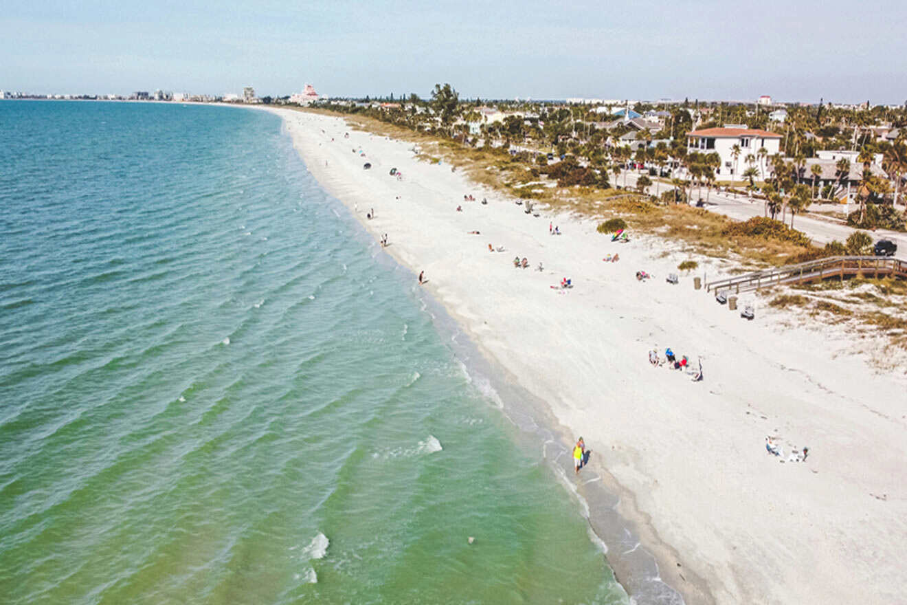 aerial view of Pass-a-Grille Beach