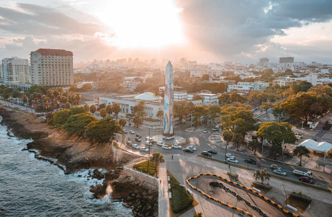 Sunset over Santo Domingo, Dominican Republic