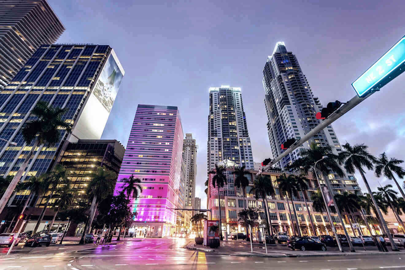 Downtown Miami at night 