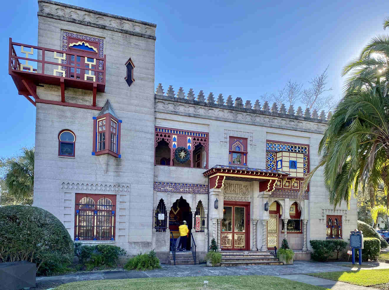 The exterior of Villa Zorayda Museum