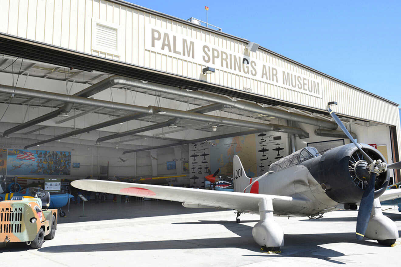 air museum entrance at Palm Springs
