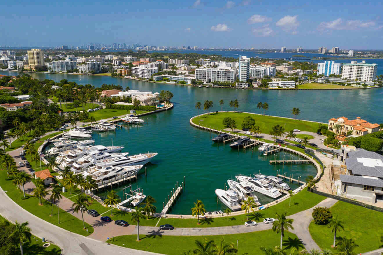 aerial view of Bal Harbour Beach