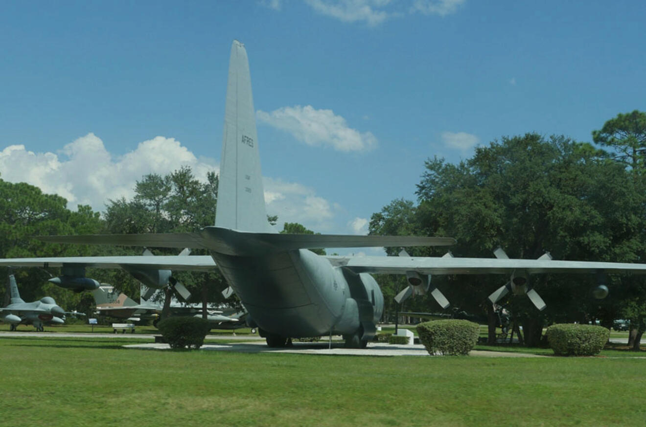 An old airplane at the Air Force Armament Museum