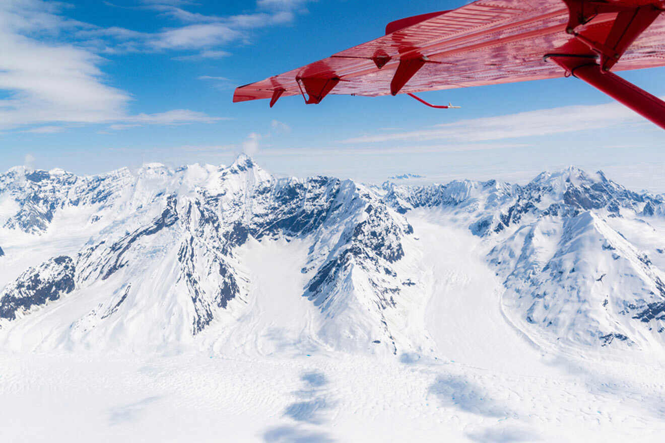 Alaska Range ski plane