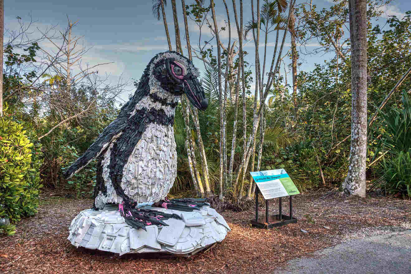 giant penguin at Naples Zoo