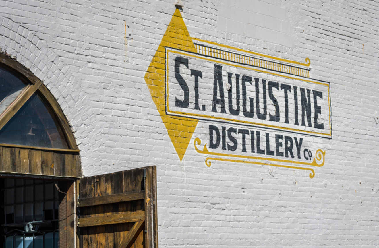 Wall sign for St Augustine Distillery
