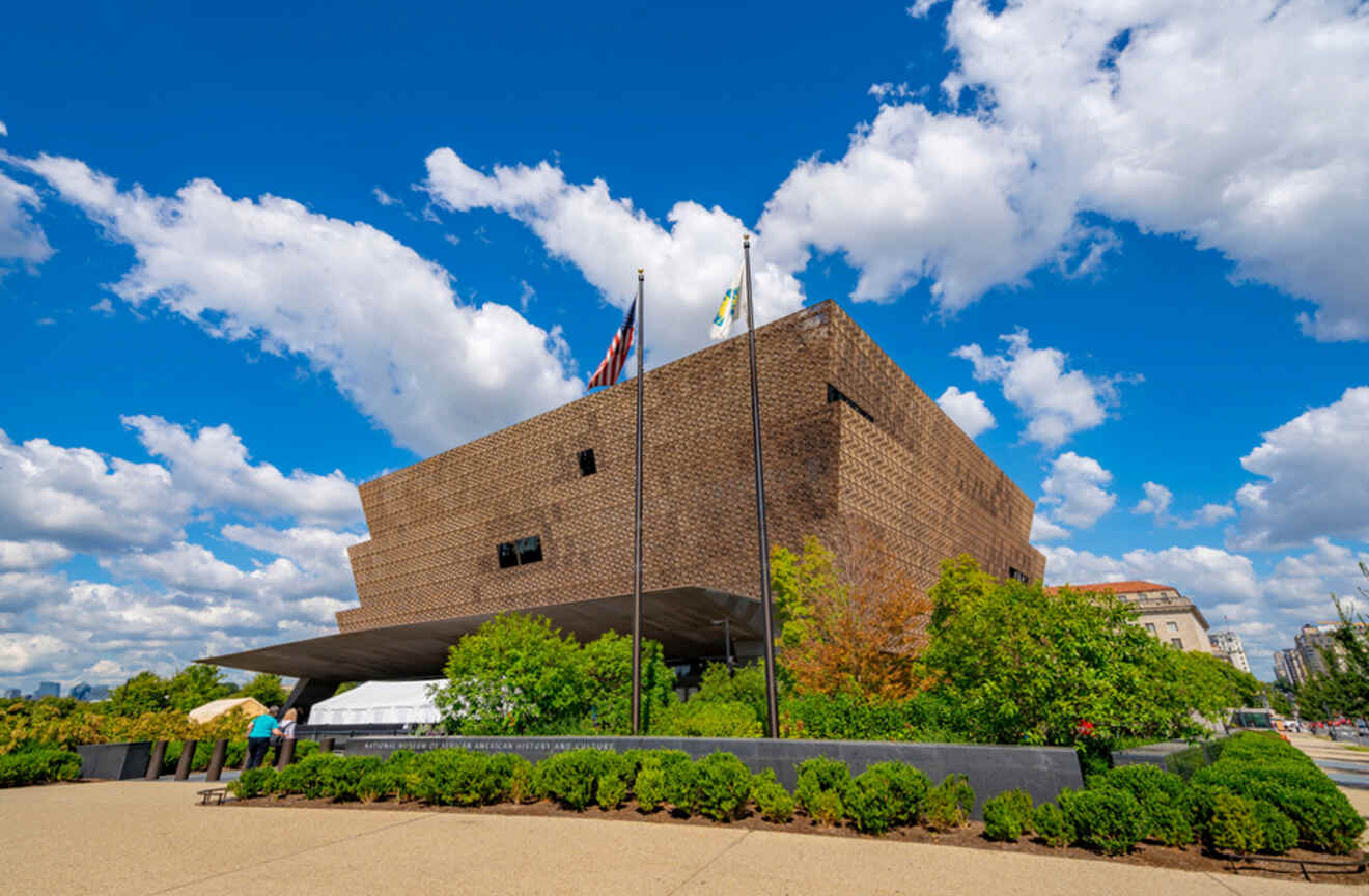 View of the National Museum of African American History and Culture exterior