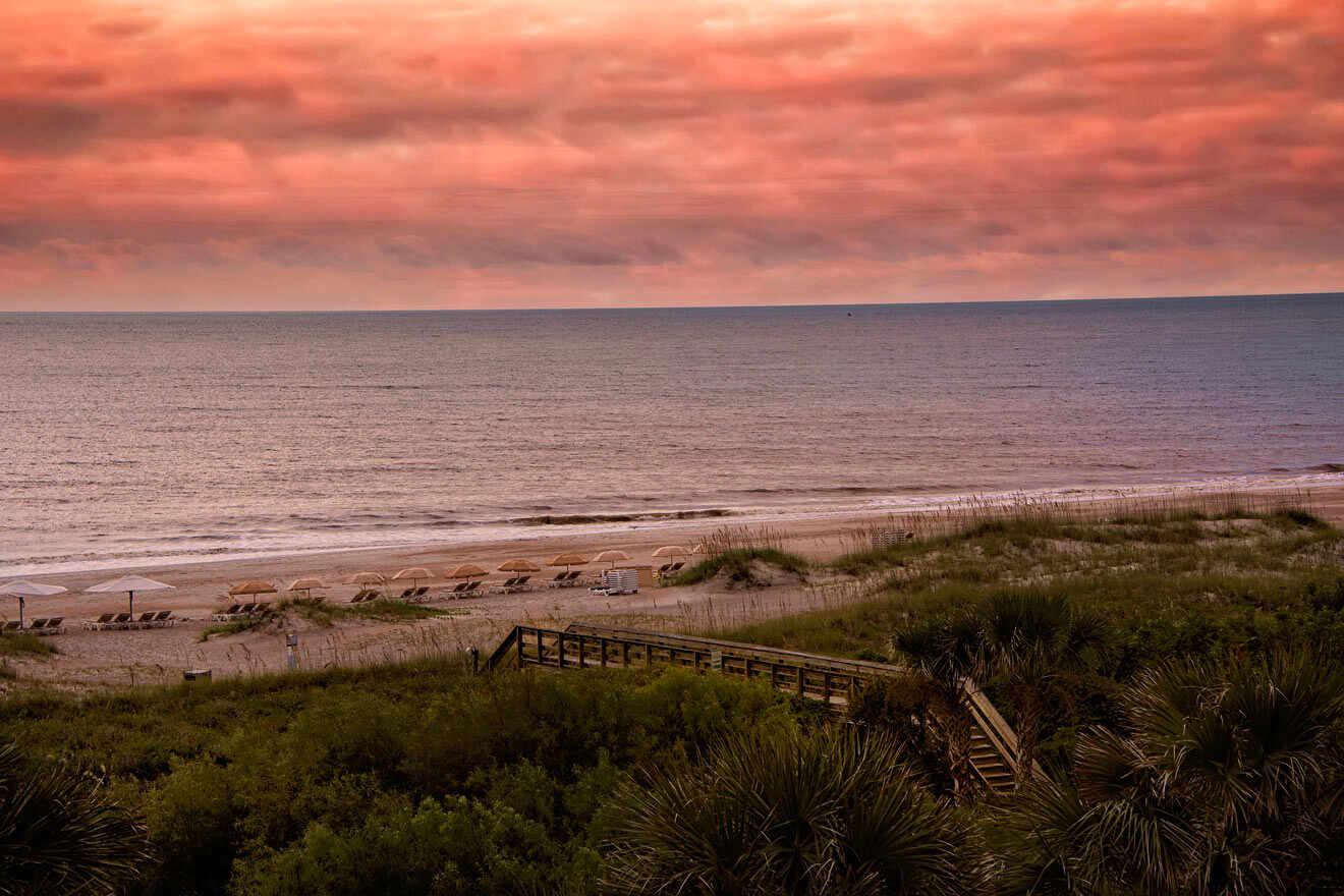 sunset at the beach  - Amelia Island