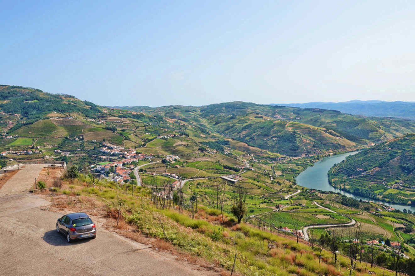 view over the road at Douro Valley
