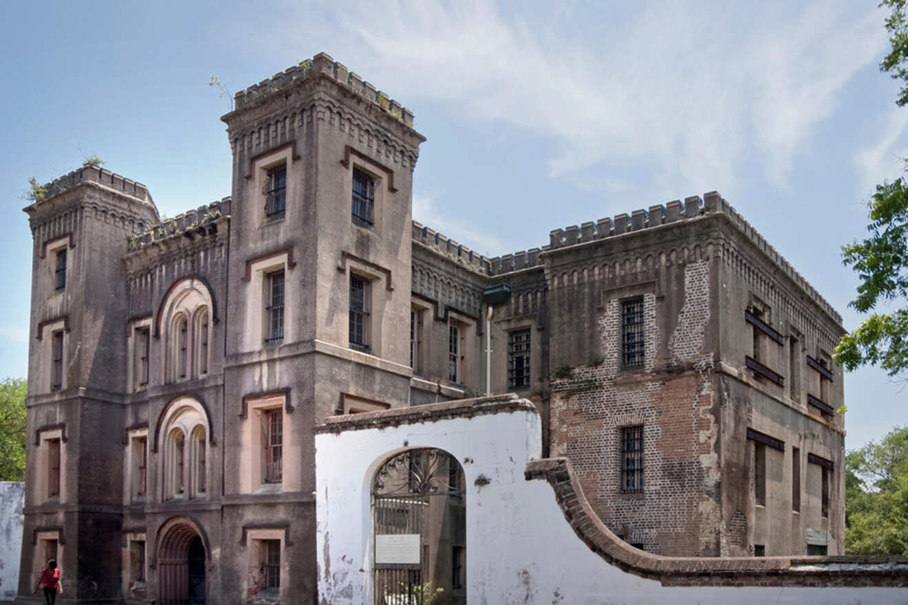 Front view of the Old City Jail, Charleston