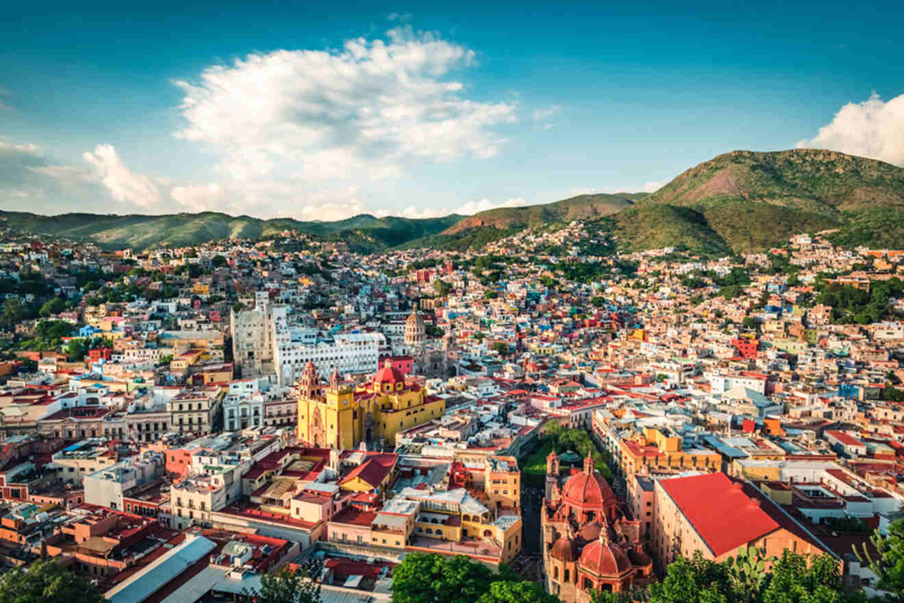 Guanajuato aerial view