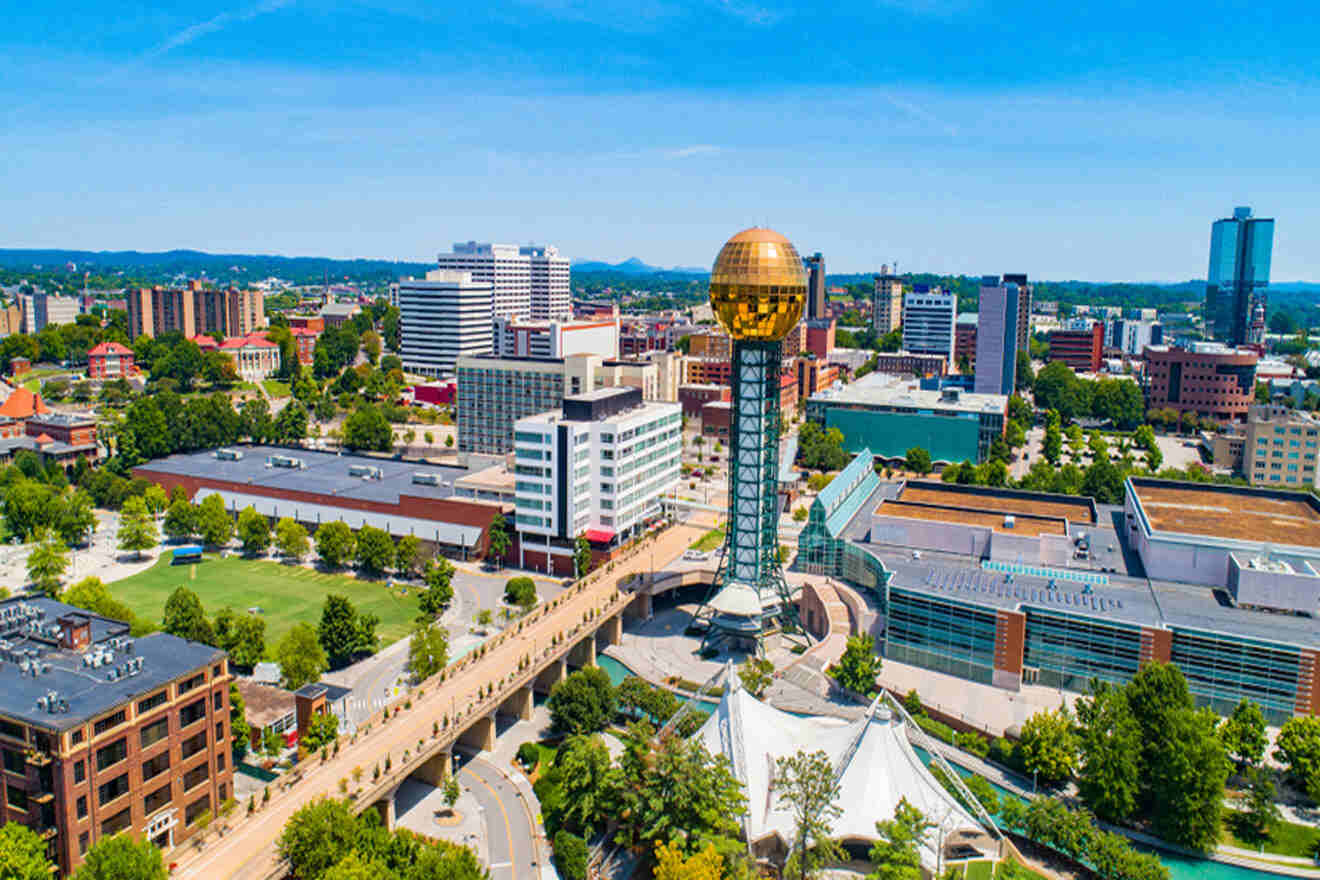 Knoxville Tennessee Downtown Skyline