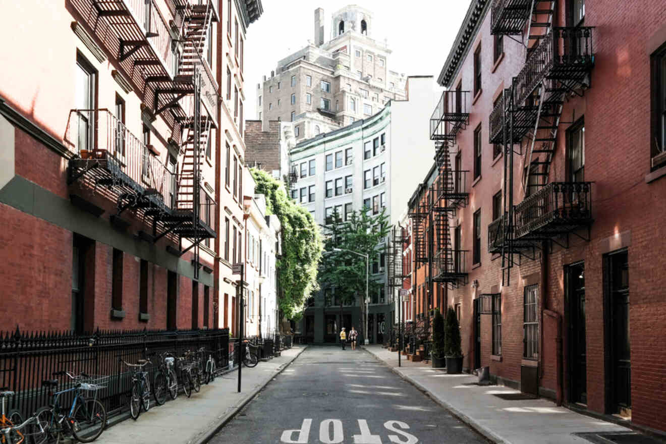 street with tall buildings