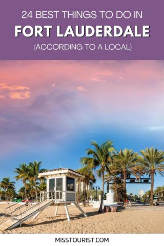 Fort Lauderdale beach and life guard tower