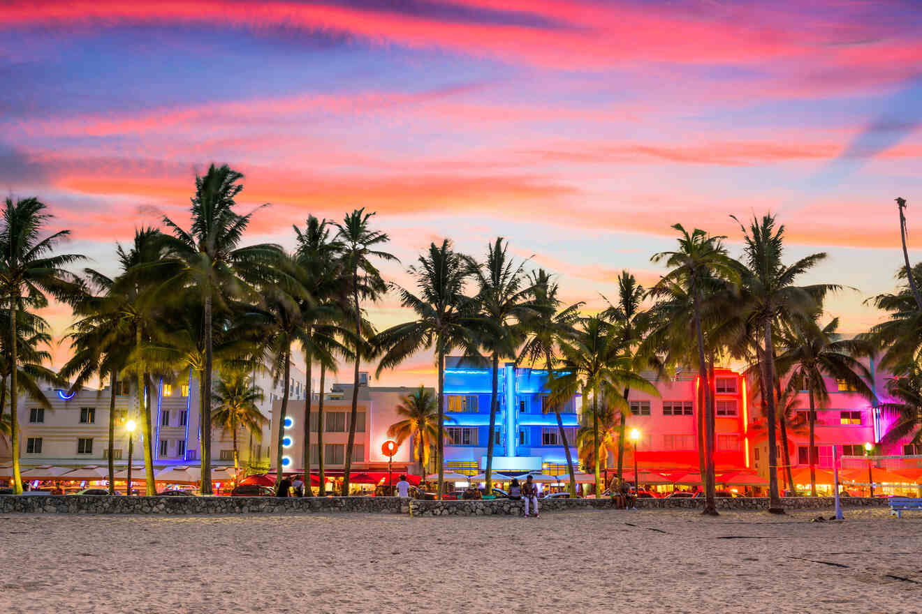 image from Miami at night