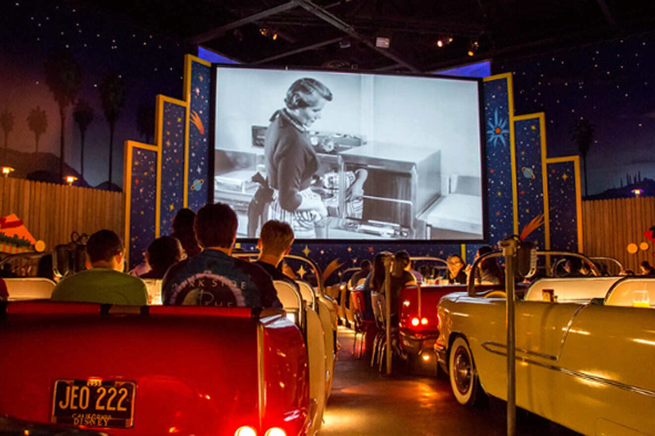Sci-Fi Dine-In Theater restaurant at Hollywood Studios