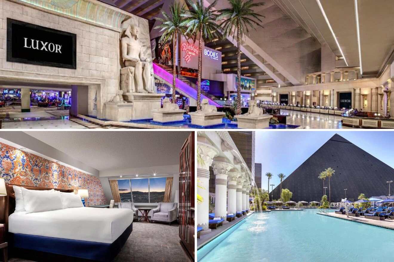 Luxor hotel room remodel stays with Egyptian theme